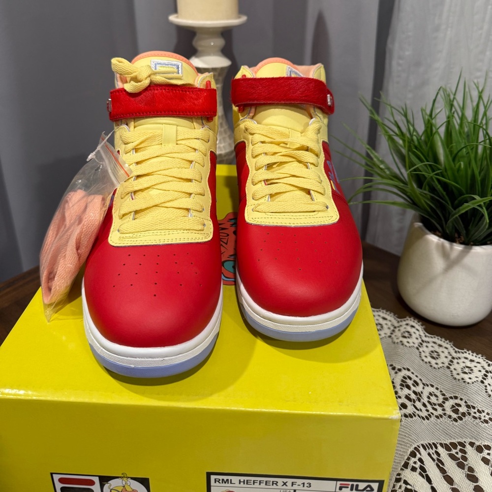 New Fila Rocko’s RML Heffer X F-13 Men’s size 9 Red & Yellow